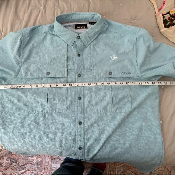 Blue Orvis Boat Shirt - Picture 5 of 6